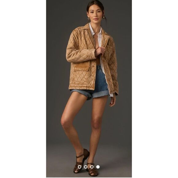 Anthropologie Young Fabulous & Broke Walker Quilted Shacket - Picture 4 of 14